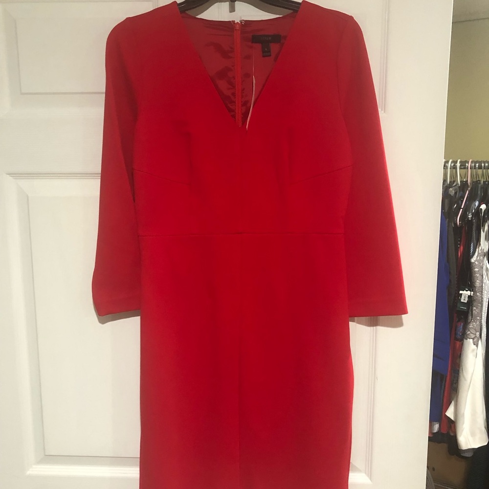 NWT J Crew Red Dress Size 6
